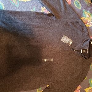 Grey quarter zip Cotton blend Sweater